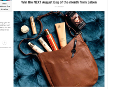 Win the NEXT August Bag of the month from Saben