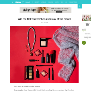 Win the NEXT November giveaway of the month