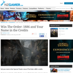 Win The Order: 1886 and Your Name in the Credits 