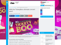Win the TicketyBoo ultimate concert pass