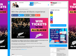 Win the ultimate All Blacks experience