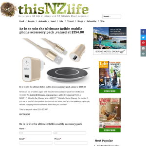 Win the ultimate Belkin mobile phone accessory pack