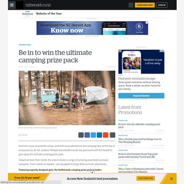 Win the Ultimate Camping Prize Pack