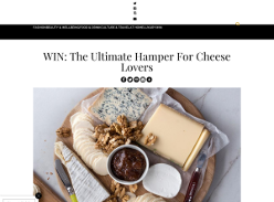 Win The Ultimate Hamper For Cheese Lovers