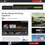 Win the Ultimate HSV Driving Experience!