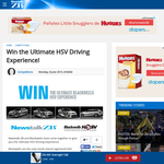 Win the Ultimate HSV Driving Experience!