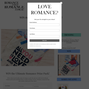 Win the Ultimate Romance Prize Pack