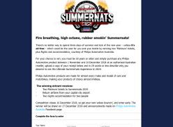 Win the Ultimate Summernats 2019 Experience