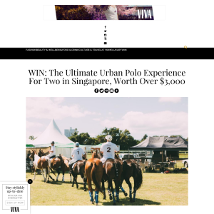 WIN: The Ultimate Urban Polo Experience For Two in Singapore, Worth Over $3,000