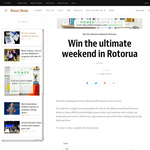 Win the Ultimate Weekend in Rotorua