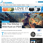Win The Witcher 3: Wild Hunt on PS4