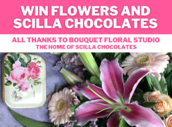 Win this amazing Bouquet of Flowers and some delicious Scilla Chocolates