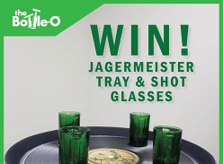 Win this Jagermeister Tray and Shot Glasses Set