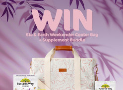 Win This Stunning Ela and Earth Weekender Cooler Bag and Supplement Bundle