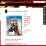 Win Thor The Dark World on Blu-Ray