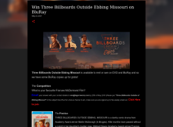 Win Three Billboards Outside Ebbing Missouri on BluRay