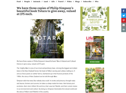 Win three copies of Philip Simpson?s beautiful book Totara to give away