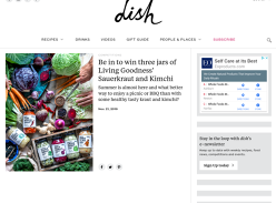 Win three jars of Living Goodness’ Sauerkraut and Kimchi
