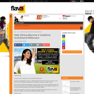 Win tickets and join Athena in the Flava Fan Zone