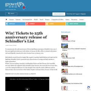 Win Tickets to 25th anniversary release of Schindler’s List
