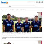 WIN Tickets To A Ford Trophy Cricket Match!