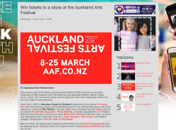 Win tickets to a show at the Auckland Arts Festival