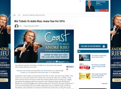 Win Tickets To Andre Rieu: Arena Tour For 2016