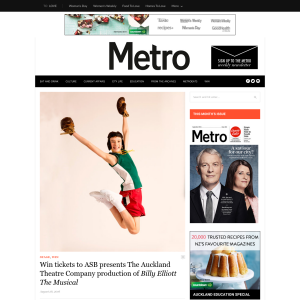 Win tickets to Billy Elliott The Musical - Metromag NZ 