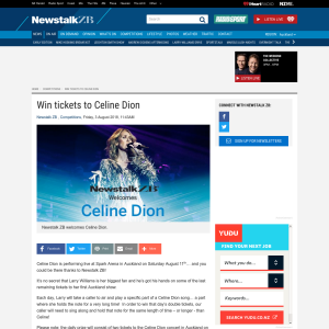 Win tickets to Celine Dion