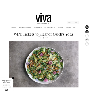 Win Tickets to Eleanor Ozich's Yoga Lunch