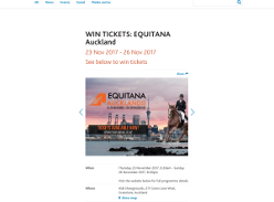 Win tickets to EQUITANA Auckland
