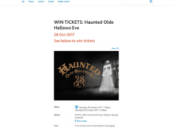 Win tickets to Haunted Olde Hallows Eve