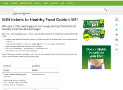 WIN tickets to Healthy Food Guide LIVE!