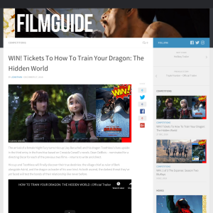 Win Tickets To How To Train Your Dragon: The Hidden World