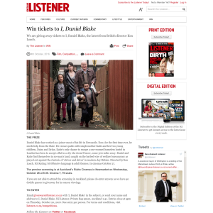 Win tickets to I, Daniel Blake
