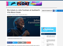 Win tickets to John Farnham at Auckland’s Villa Maria Estate