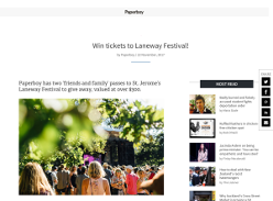 Win tickets to Laneway Festival!