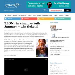 Win tickets to LION