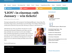 Win tickets to LION