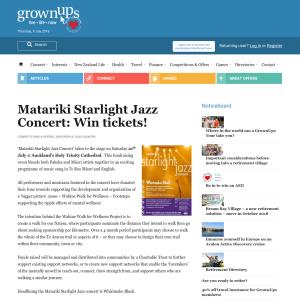 Win tickets to Matariki Starlight Jazz Concert