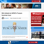 Win tickets to NZSO's Tuscan Summer tour
