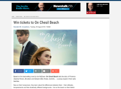 Win tickets to On Chesil Beach