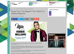Win Tickets To Robbie Williams