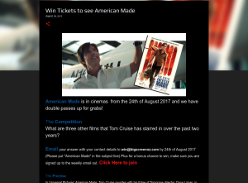 Win Tickets to see American Made