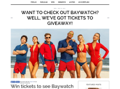 Win tickets to see Baywatch