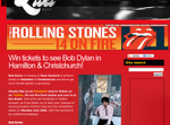 Win tickets to see Bob Dylan in Hamilton & Christchurch!