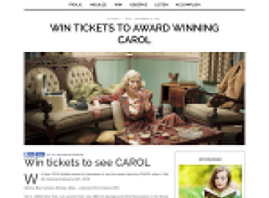 Win tickets to see Carol
