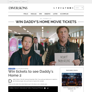 Win tickets to see Daddy’s Home 2