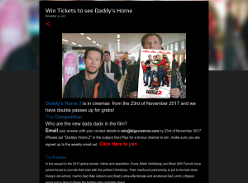 Win Tickets to see Daddy's Home