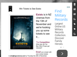 Win Tickets to See Exists